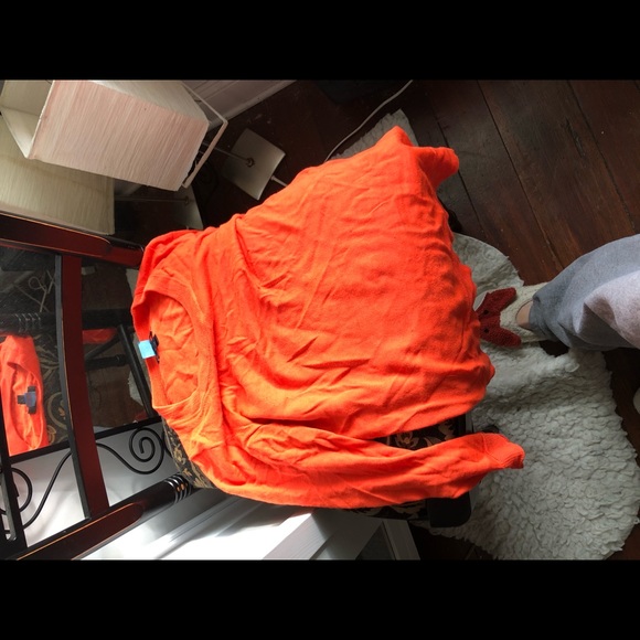 J. Crew Orange Sweater - Picture 2 of 4